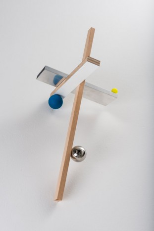 Mathieu Mercier, 3 axis, 3 spheres, 2015, Mehdi Chouakri