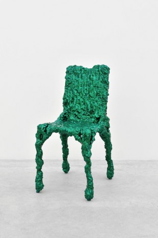 Christopher Schanck, Alufoil Chair (Green), 2014, Almine Rech