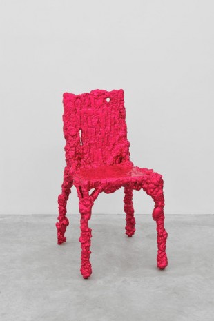 Christopher Schanck, Alufoil Chair (Fuschia), 2014, Almine Rech