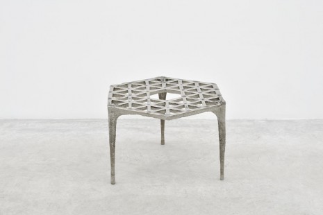 Max Lamb, Pewter stool, 2014, Almine Rech