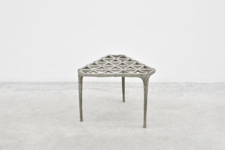 Max Lamb, Pewter stool, 2014, Almine Rech