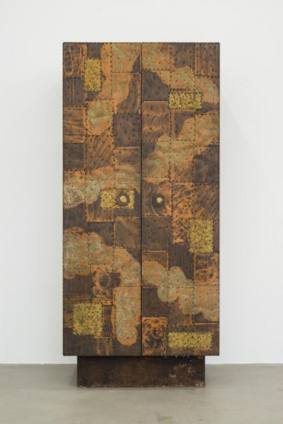 Paul Evans, Copper and Brass sheets vertical cabinet, 1970, Almine Rech