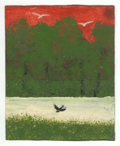 Frank Walter, Landscape Series: Green Bushes and River with Single Bird, , Ingleby Gallery