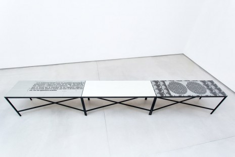 Nick Oberthaler, table, 2015, Galerie Thaddaeus Ropac