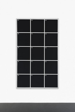 Guillaume Gelot, NO #6, 2014, Peres Projects