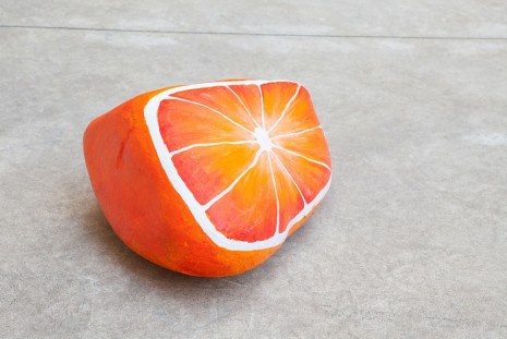 Nicolas Party, Blakam’s stone (orange), 2015, kaufmann repetto