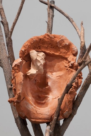 Giuseppe Penone, Terra su terra -­ Volto (Earth on Earth -­ Face), 2014 (detail), Marian Goodman Gallery