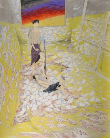 Tomoko Kashiki, Yellow Hill, 2015, Galerie Nathalie Obadia