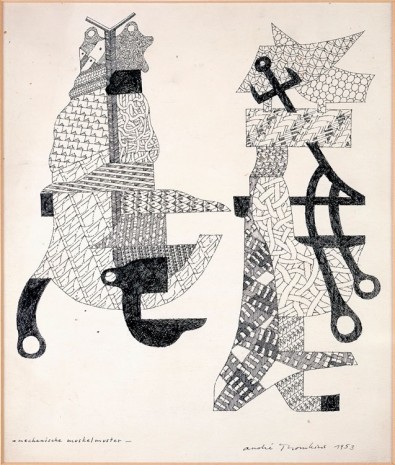 André Thomkins, Mechanische Muskelmuster (mechanical muscle patterns), 1953, Hauser & Wirth