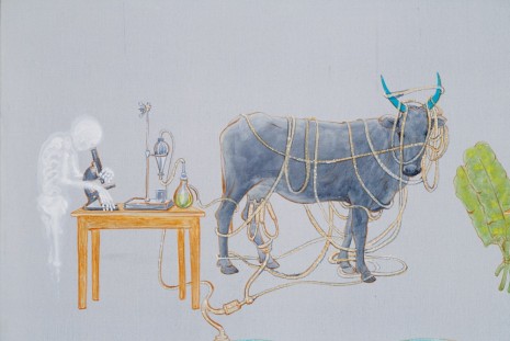 NS Harsha, Mooing here and now (detail), 2014, Victoria Miro