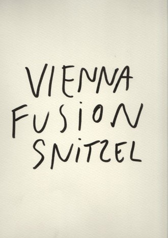 Dan Perjovschi, Vienna Fusion Snitzel (detail), 2015, Christine Koenig Galerie