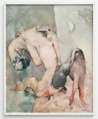 Dorothea Tanning, La Chienne et sa muse (The Dog and Her Muse), 1964, Marianne Boesky Gallery