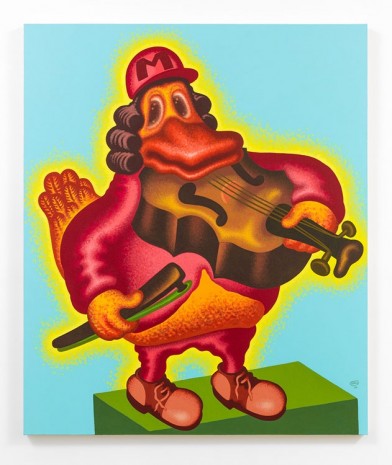 Peter Saul, Mozart Duck, 2014, David Kordansky Gallery