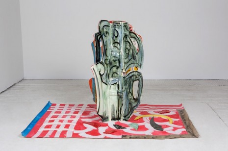 Betty Woodman, Aztec Vase and Carpet #5, 2014, Mendes Wood DM