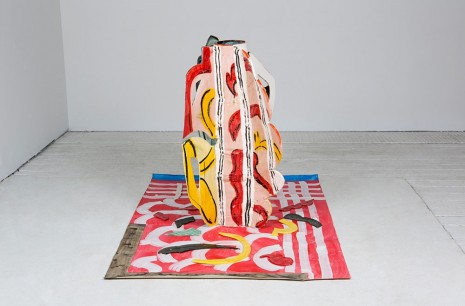 Betty Woodman, Aztec Vase and Carpet #5, 2014, Mendes Wood DM
