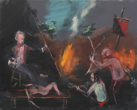 Aaron van Erp, Ezra Pound bij het kampvuur op de ruïnes van Europa, 2014, Tim Van Laere Gallery