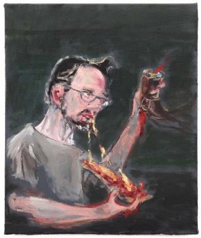 Aaron van Erp, Hertog Tstrip/Herr Tochtstrip met pizzapunt en drinkhoorn, 2014-2015, Tim Van Laere Gallery