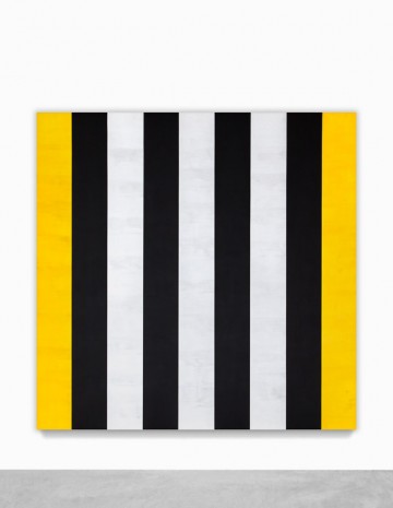 Mary Corse, Untitled (White, Black, Yellow), 2013, Lehmann Maupin