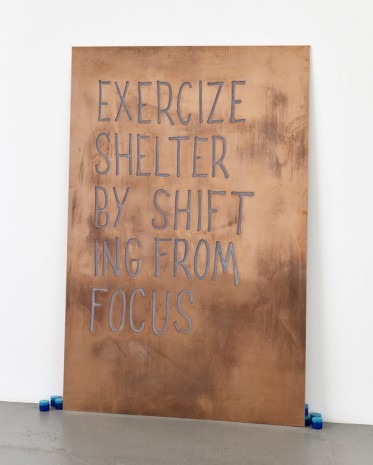 Navid Nuur, Untitled (Exercise shelter by shifting from focus), 2013, Galerie Max Hetzler