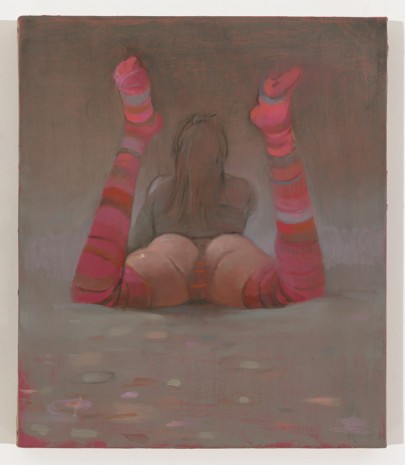 Lisa Yuskavage, Striped Socks, 2014, David Zwirner
