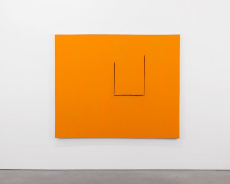 Robert Motherwell, Untitled (In Orange with Charcoal Lines), ca. 1970, Andrea Rosen Gallery