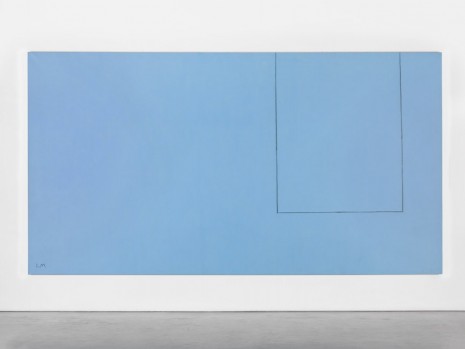 Robert Motherwell, Open No. 16: In Ultramarine with Charcoal Line, 1968, Andrea Rosen Gallery