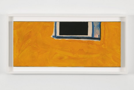 Robert Motherwell, {Untitled (Open in Yellow, Black and Blue)}, 1970, Andrea Rosen Gallery