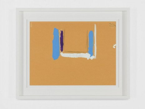 Robert Motherwell, Open Study with Blue and White No. 2, 1972, Andrea Rosen Gallery