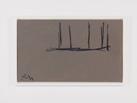 Robert Motherwell, Open Study in Charcoal on Grey No. 1, 1974, Andrea Rosen Gallery