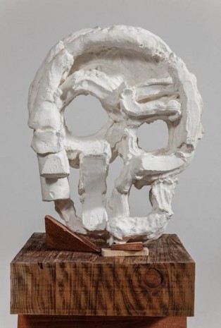 Thomas Houseago, Algol Head (detail), 2015, Gagosian
