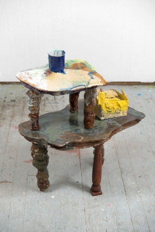 Jessica Jackson Hutchins, Untitled (Table), 2015, Marianne Boesky Gallery