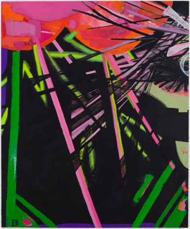 Ellen Berkenblit, Pink and Green Lightning vs Witches, 2014, Anton Kern Gallery