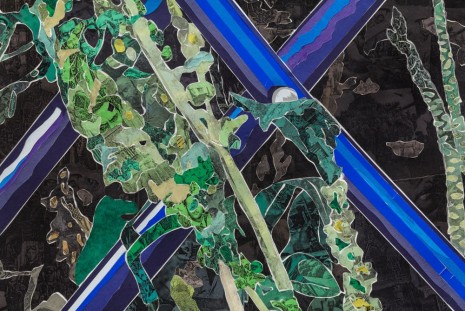 Marcel Odenbach, Grünfläche 1 (Green Zone 1), 2013 (detail), Anton Kern Gallery