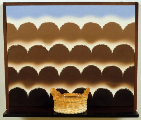 Roger Brown, Virtual Still Life #26: Bread Basket with Dust Bowl, 1996, Maccarone