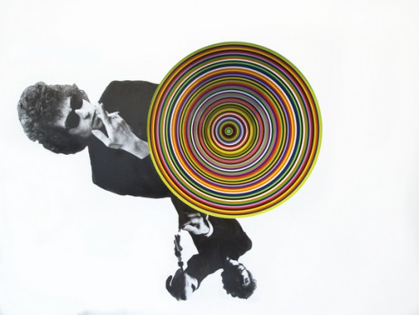 Jim Lambie, Vortex (Bringing It All Back Home), 2011, Anton Kern Gallery