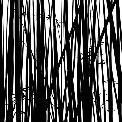 Julian Opie, Bamboo forest. 1., 2015, Galerie Bob van Orsouw & Partner
