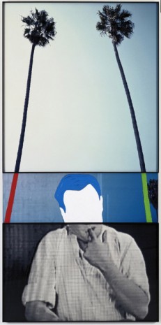 John Baldessari, The Overlap Series: Two Palm Trees (and Person with Finger in Mouth), 2001, Mai 36 Galerie