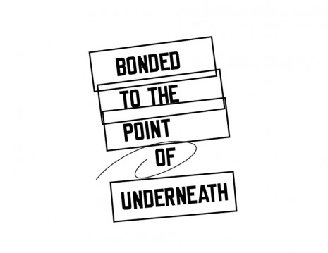 Lawrence Weiner, BONDED TO THE POINT OF UNDERNEATH, 2015, Mai 36 Galerie