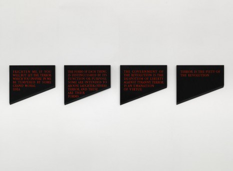 Ian Hamilton Finlay, Four Guillotine Blades, 1987, Victoria Miro