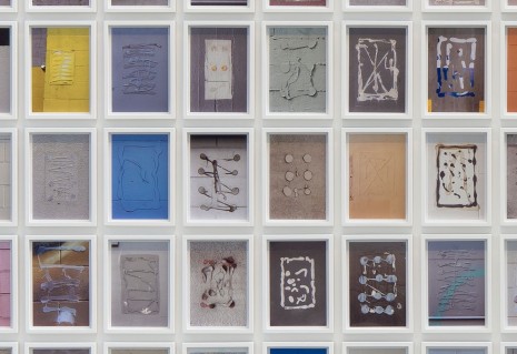 Andrew Dadson, Cuneiform (detail), 2015, David Kordansky Gallery