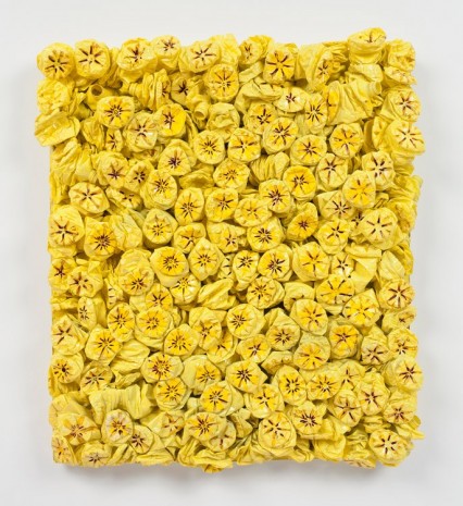 Willie Cole, Yellow Bed (Wasteland Series), 2015, Alexander and Bonin