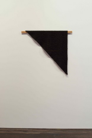 Helen Mirra, Waulked Triangle, NH01/CT04d, 2014, Marianne Boesky Gallery