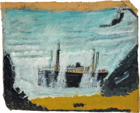 Alfred Wallis, Shipwreck 1 - The Wreck of the Alba, 1938-40, Modern Art