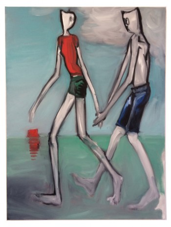 Alain Séchas, Bouée rouge, 2015,, Galerie Laurent Godin