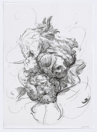 Glenn Brown, Drawing 28, Vegetable Humanity (after Watelet/Pierre), 2015, Galerie Max Hetzler