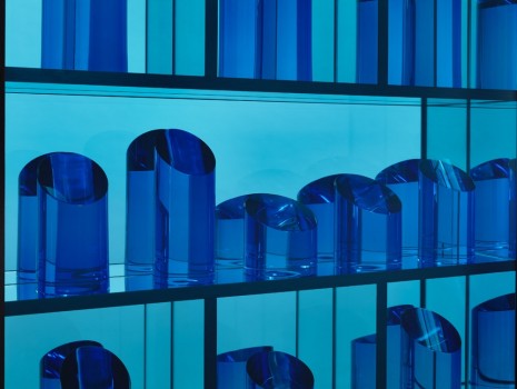 Josiah McElheny, Blue Prism Painting V (detail), 2015, Andrea Rosen Gallery