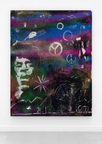 Chris Martin, Jimi Hendrix in Outer Space, 2015, rodolphe janssen