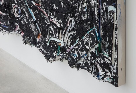 Andrew Dadson, Over Painting (detail), 2015, Galleria Franco Noero