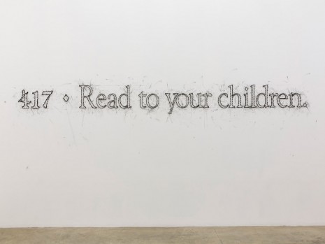 Tony Lewis, 417 ♦ Read to your children., 2015, MASSIMODECARLO
