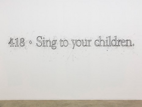 Tony Lewis, 418 ♦ Sing to your children., 2015, MASSIMODECARLO